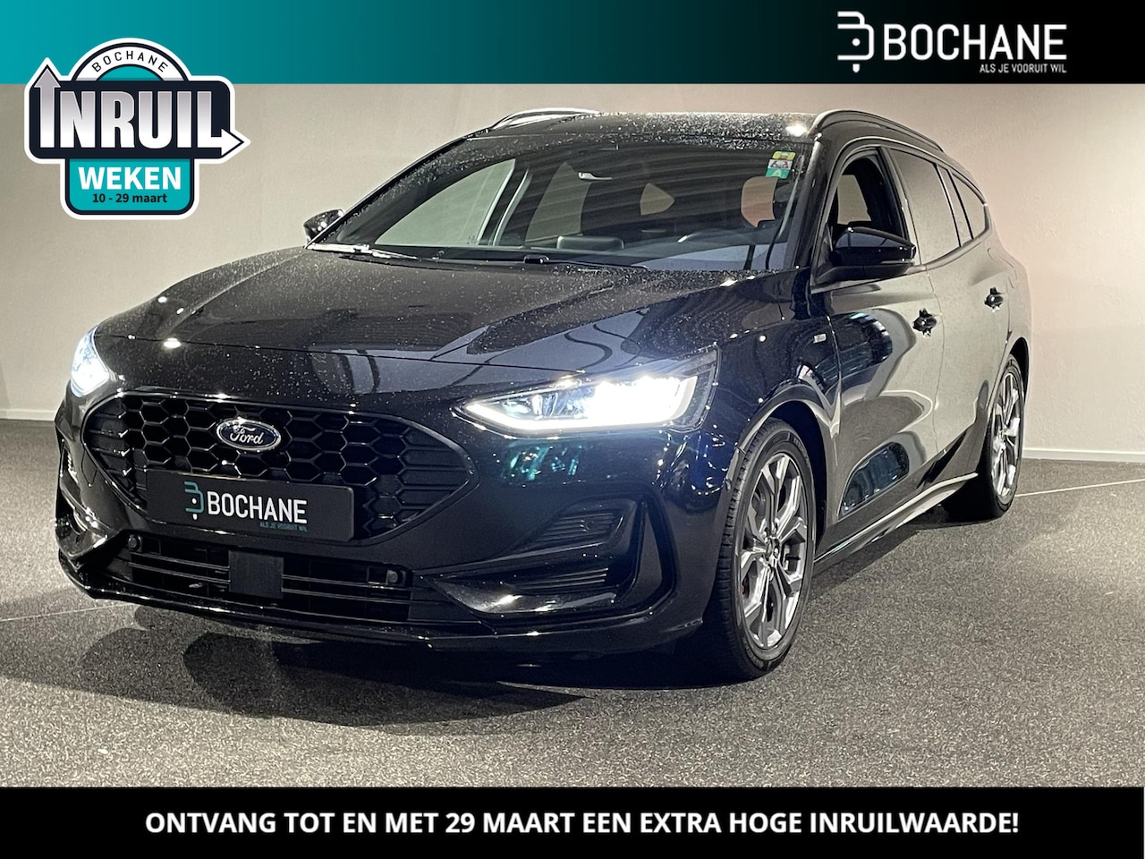 Ford Focus Wagon - 1.0 EcoBoost Hybrid ST Line | Camera | Parkeersensoren | Navigatie | Full LED | Cruise Con - AutoWereld.nl