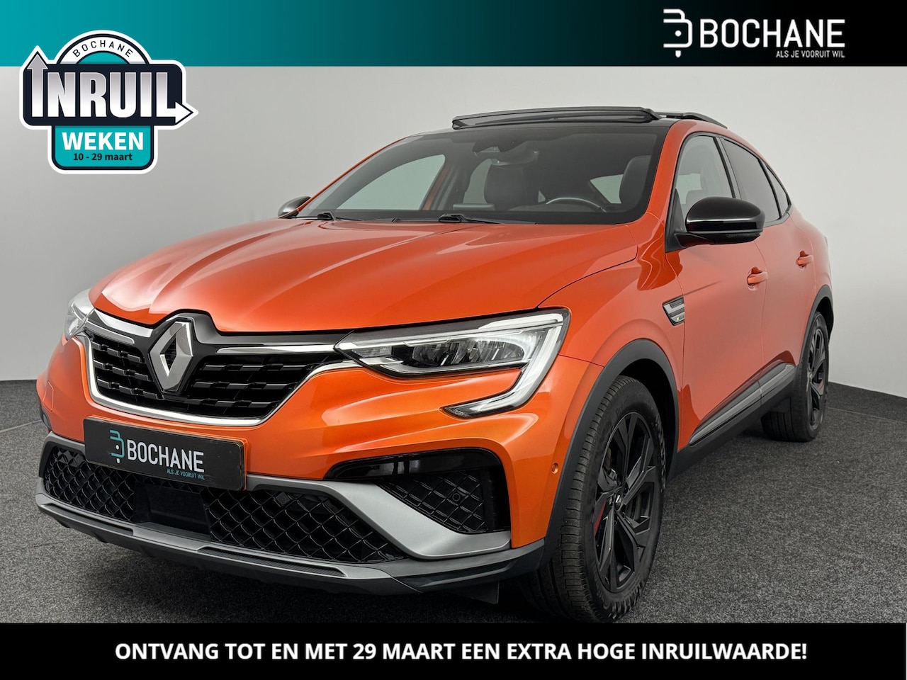 Renault Arkana - 1.6 E-Tech Hybrid 145 R.S. Line | Elektrisch bedienbaar glazen schuif- en kanteldak - AutoWereld.nl