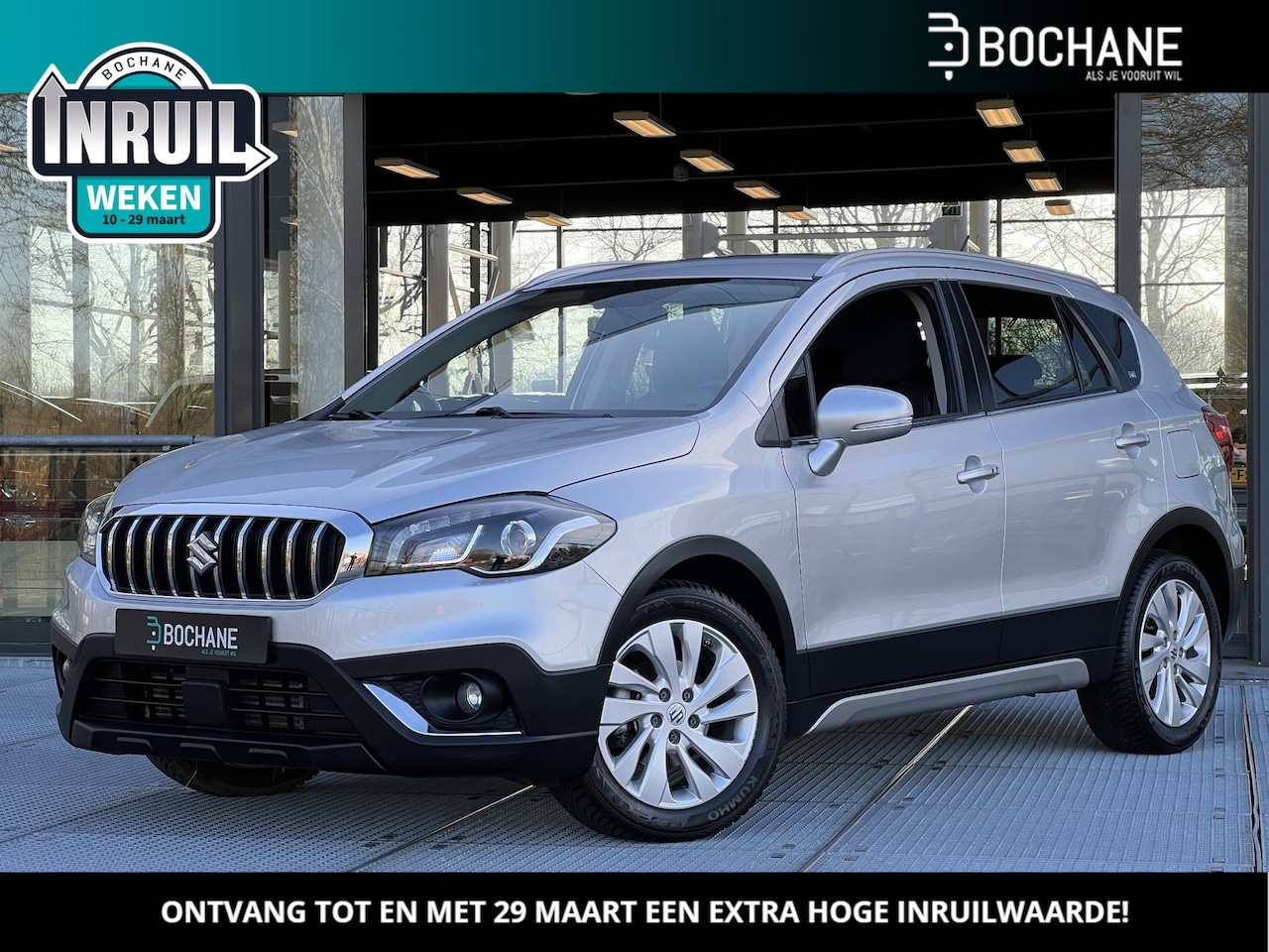 Suzuki S-Cross - 1.0 Boosterjet Exclusive Automaat | Navigatie | Carplay | Achteruitrijcamera | - AutoWereld.nl