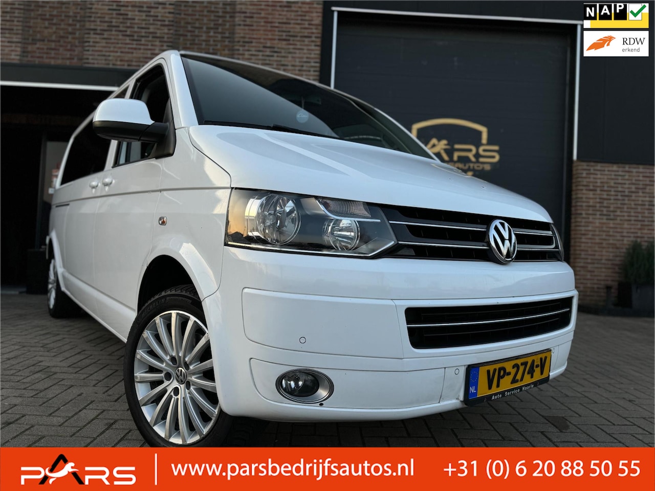 Volkswagen Transporter - 2.0 TDI L2H1 DC Comfortline BJ 2015 Dubbele Cabine Automaat 5 Persoons Airco Navi Cruise C - AutoWereld.nl