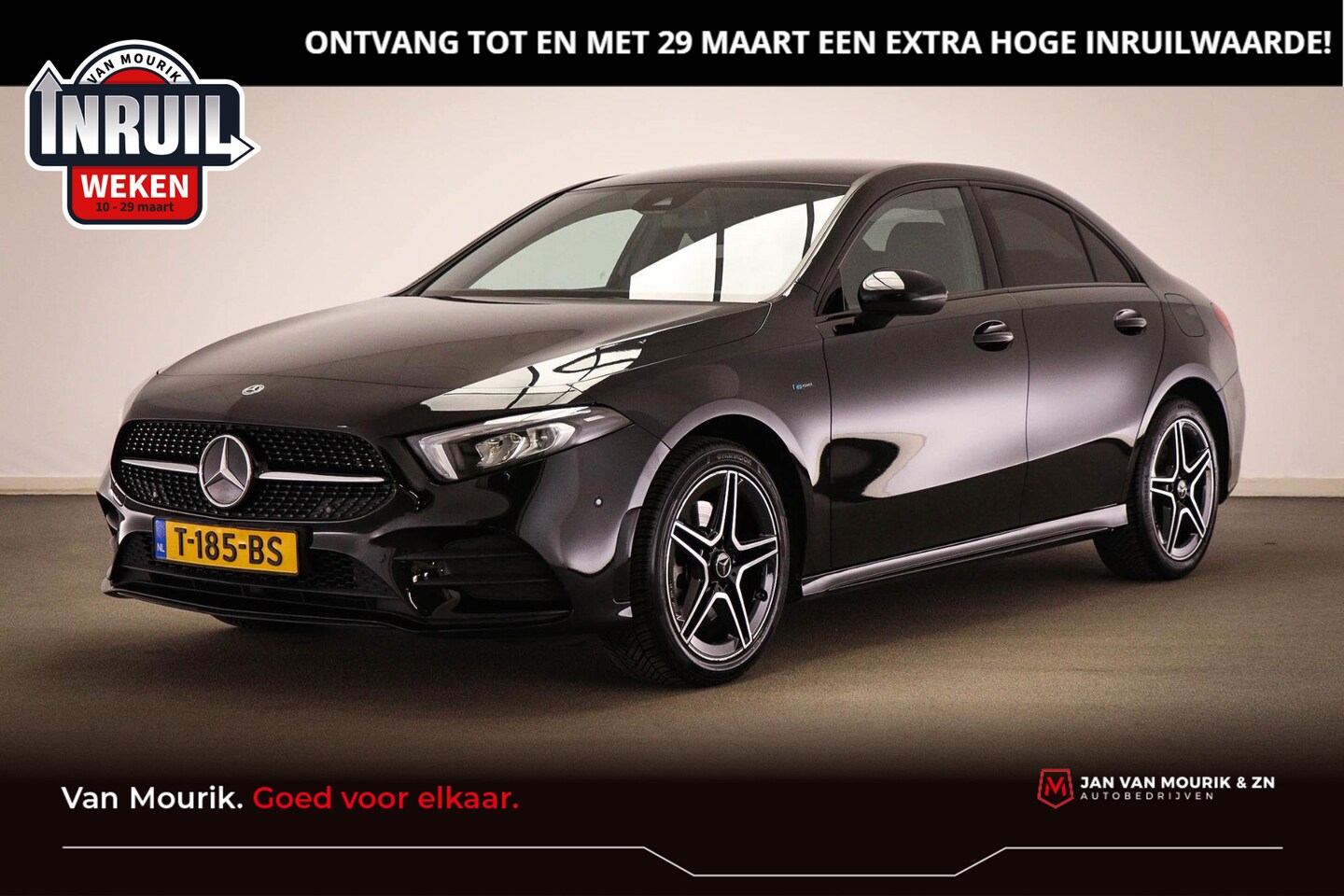 Mercedes-Benz A-klasse - 250 e Premium Plus | SFEERVERLICHTING | DAB | APPLE | 18" - AutoWereld.nl