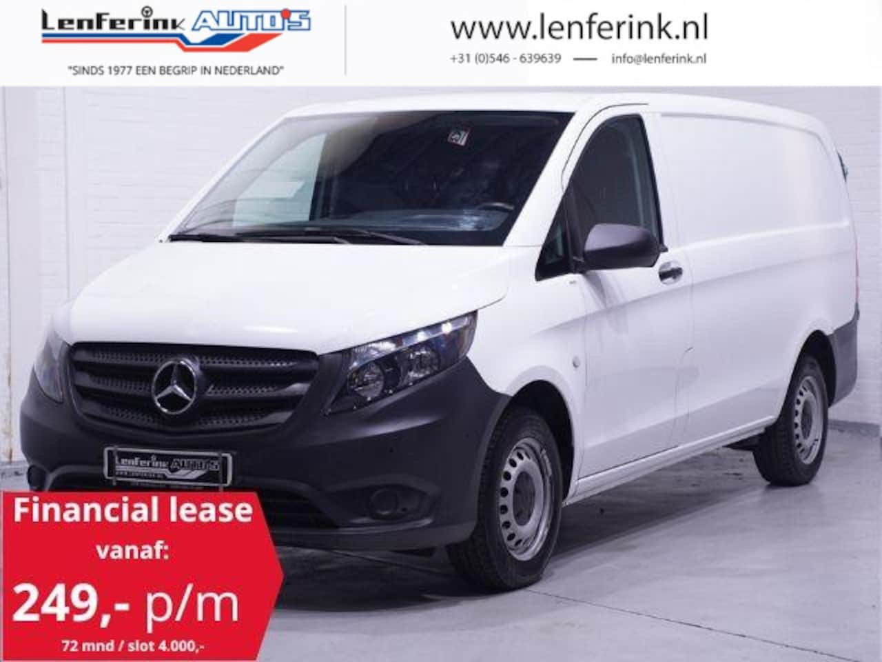 Mercedes-Benz Vito - 116 CDI 163 pk Lang Navi, Camera, NAP, Trekhaak Airco, Cruise Control, PDC V+A, 2-Zits - AutoWereld.nl