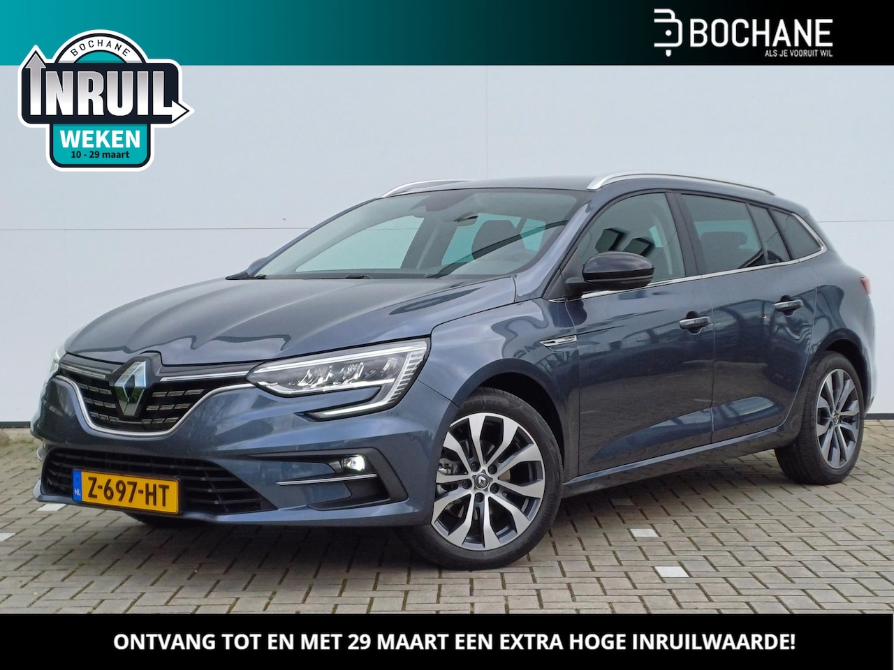 Renault Mégane Estate - 1.3 TCe 140 EDC Techno Automaat / Trekhaak (1700kg!) / Navigatie / Bose Audio / Pack Parki - AutoWereld.nl