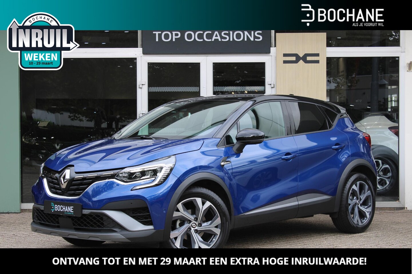 Renault Captur - 1.3 Mild Hybrid 160 EDC R.S. Line | 360° Rondomzichtcamera | Bose audio | Stoelverwarming - AutoWereld.nl