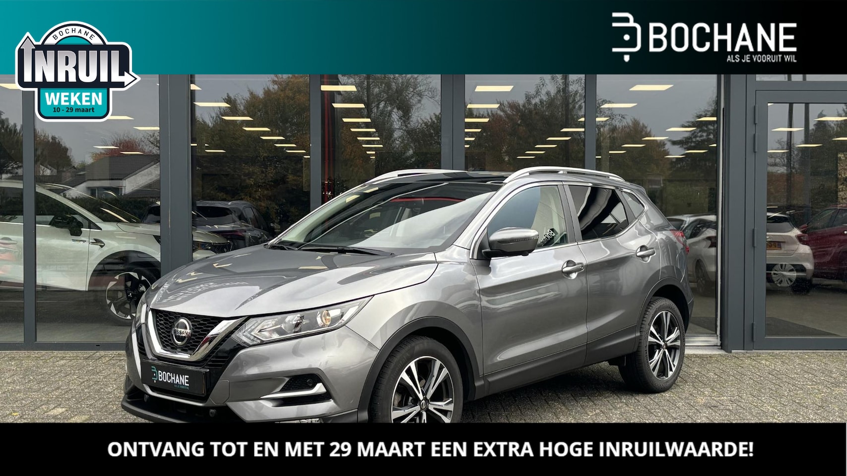 Nissan Qashqai - 1.3 DIG-T 159 DCT7 N-Connecta | Panoramadak | Camera | - AutoWereld.nl