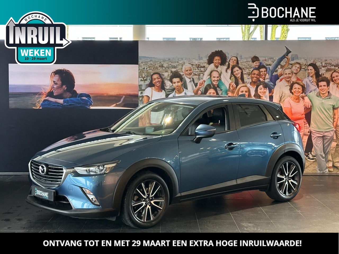 Mazda CX-3 - 2.0 SkyActiv-G 120 Dynamic | TREKHAAK | NAVIGATIE | PARKEERSENSOREN | STOELVERWARMING - AutoWereld.nl