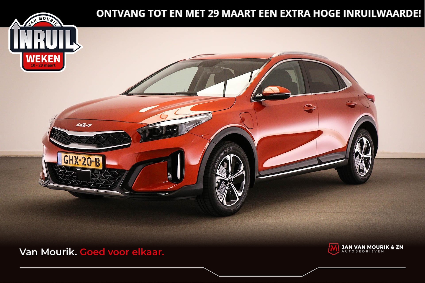 Kia XCeed - 1.6 GDi PHEV DynamicPlusLine | APPLE CARPLAY | DRAADLOZE LADER | HALF LEDER | STOEL/STUUR - AutoWereld.nl