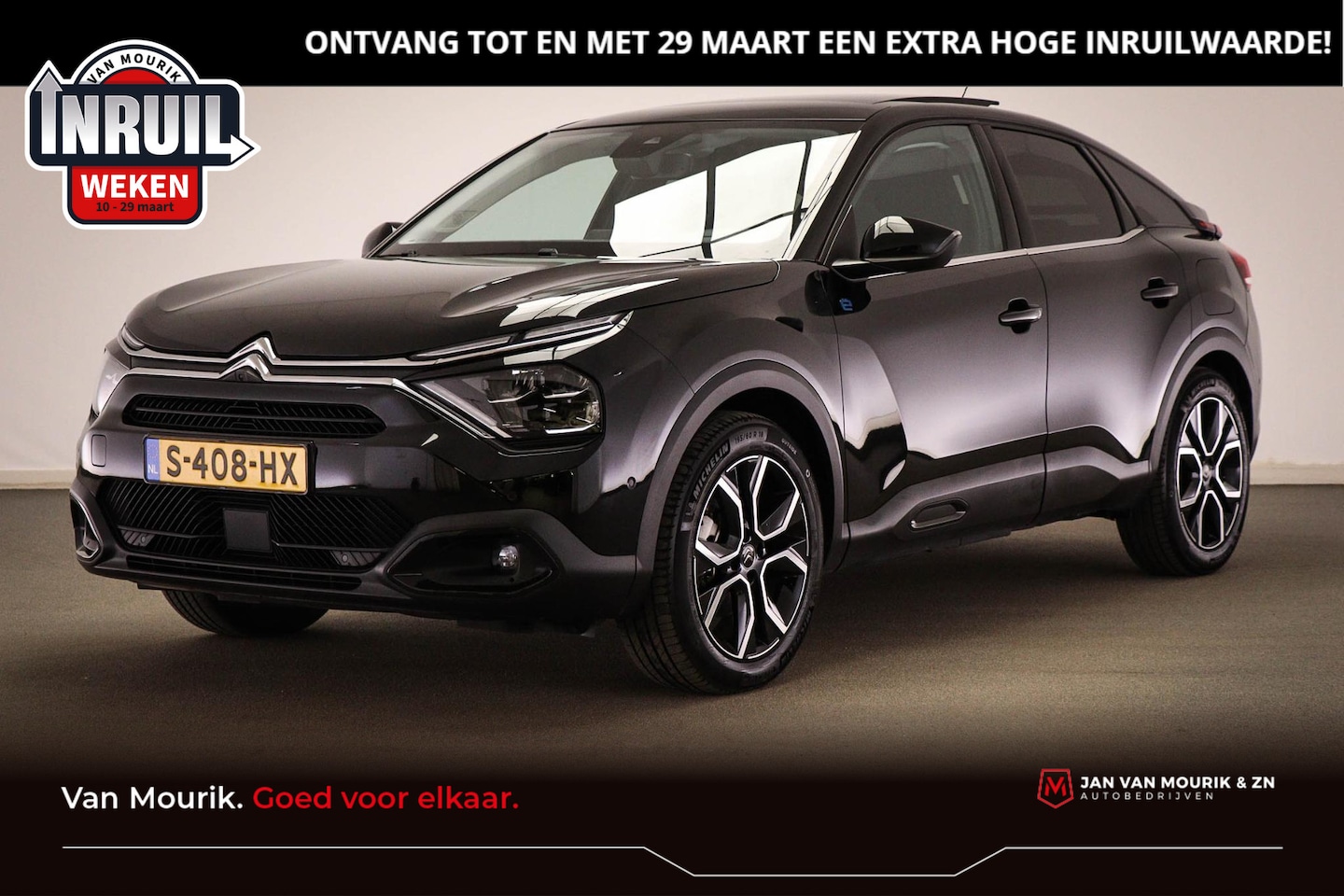 Citroën Ë-C4 - Shine 50 kWh | AMBIANCE PACK | PANORAMADAK | MASSAGE | LEDER | 360 CAMERA - AutoWereld.nl