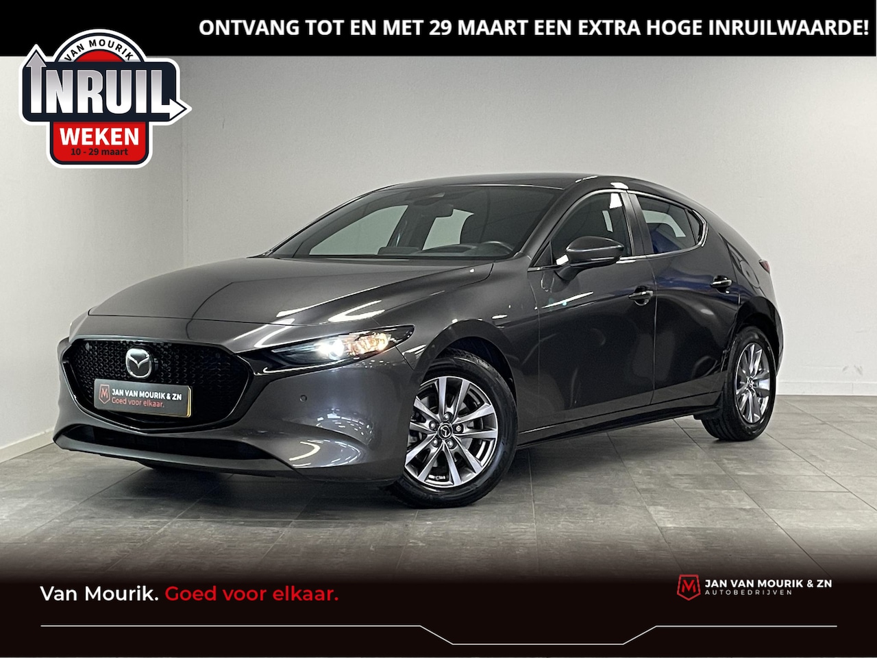 Mazda 3 - 2.0 e-SkyActiv-X M Hybrid 180 Comfort Bose | 1e-Eig. | stoel/stuur verwarming | Camera | c - AutoWereld.nl