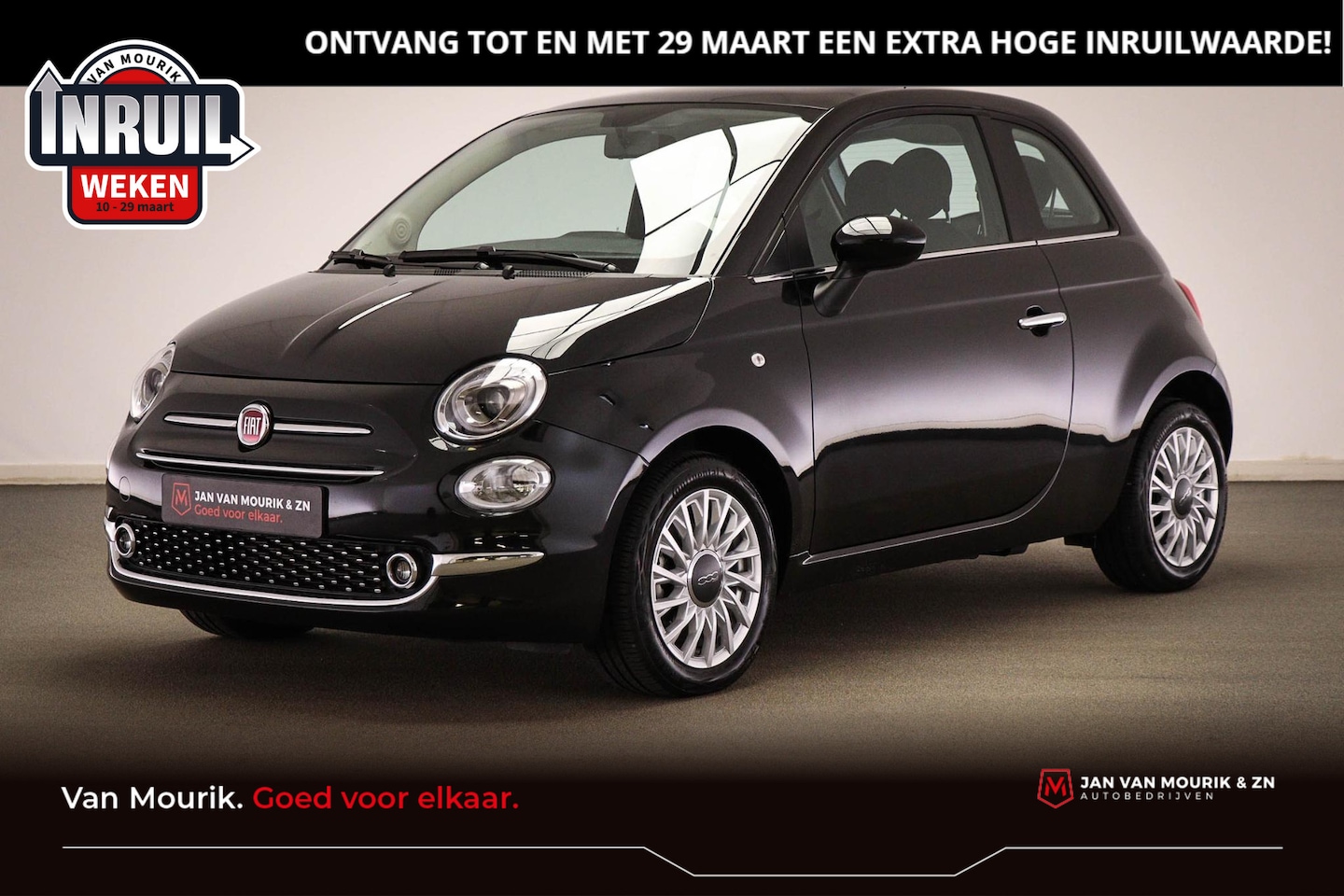 Fiat 500 - 1.0 Hybrid Dolcevita | PANORAMADAK | CLIMA | CRUISE | DAB - AutoWereld.nl