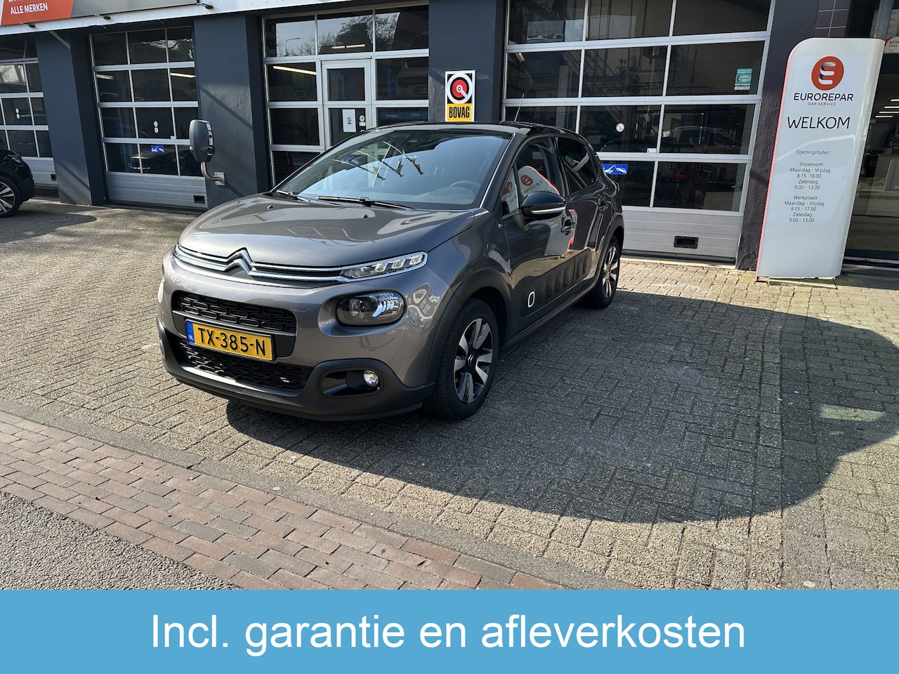 Citroën C3 - 1.2 PureTech Shine All-in Prijs Airco/Navi/Cruise/Carplay/Parkeersens. A - AutoWereld.nl