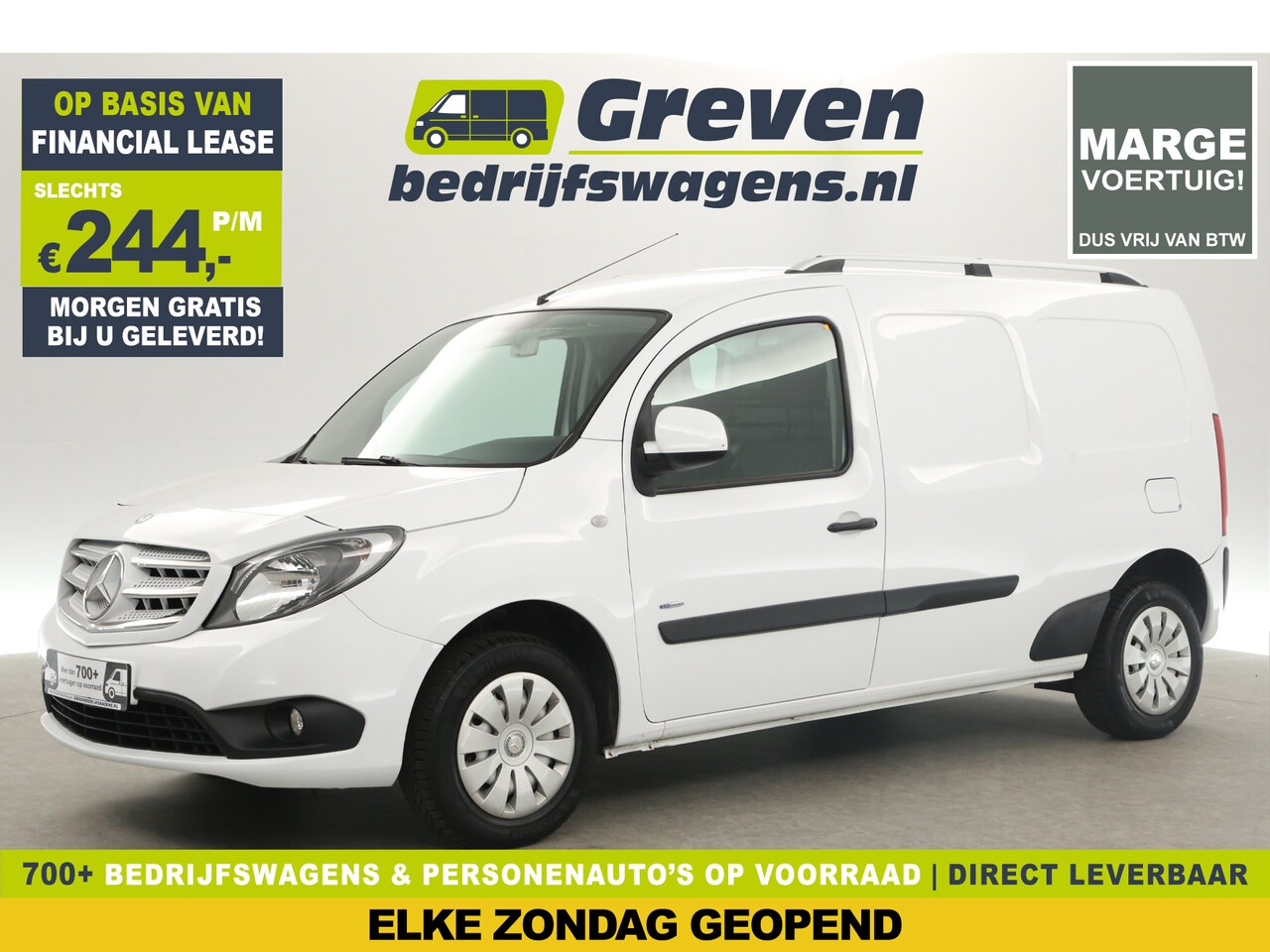 Mercedes-Benz Citan - 111 CDI L2H1 | MARGE! | Airco Trekhaak Bluetooth Elektrpakket Schuifdeur - AutoWereld.nl