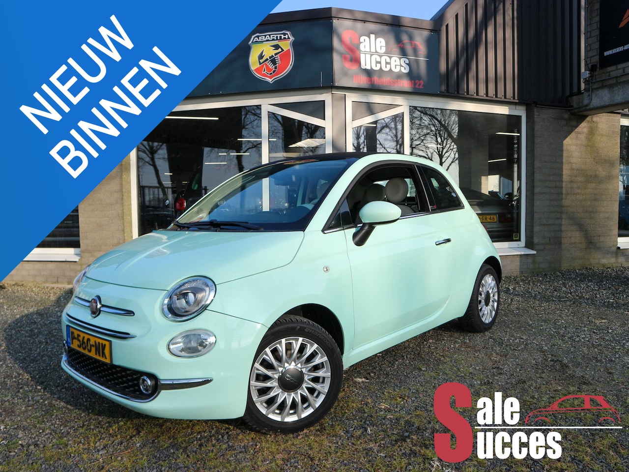 Fiat 500 C - 1.2 Lounge Mintgroen - AutoWereld.nl