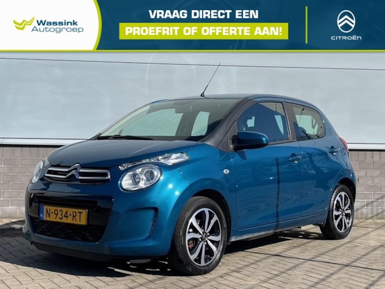 Citroën C1 - 1.0 VTi 72PK 5-Deurs Shine | Achteruitrij Camera | Snelheids Begrenzer | Stuurwielbedienin - AutoWereld.nl