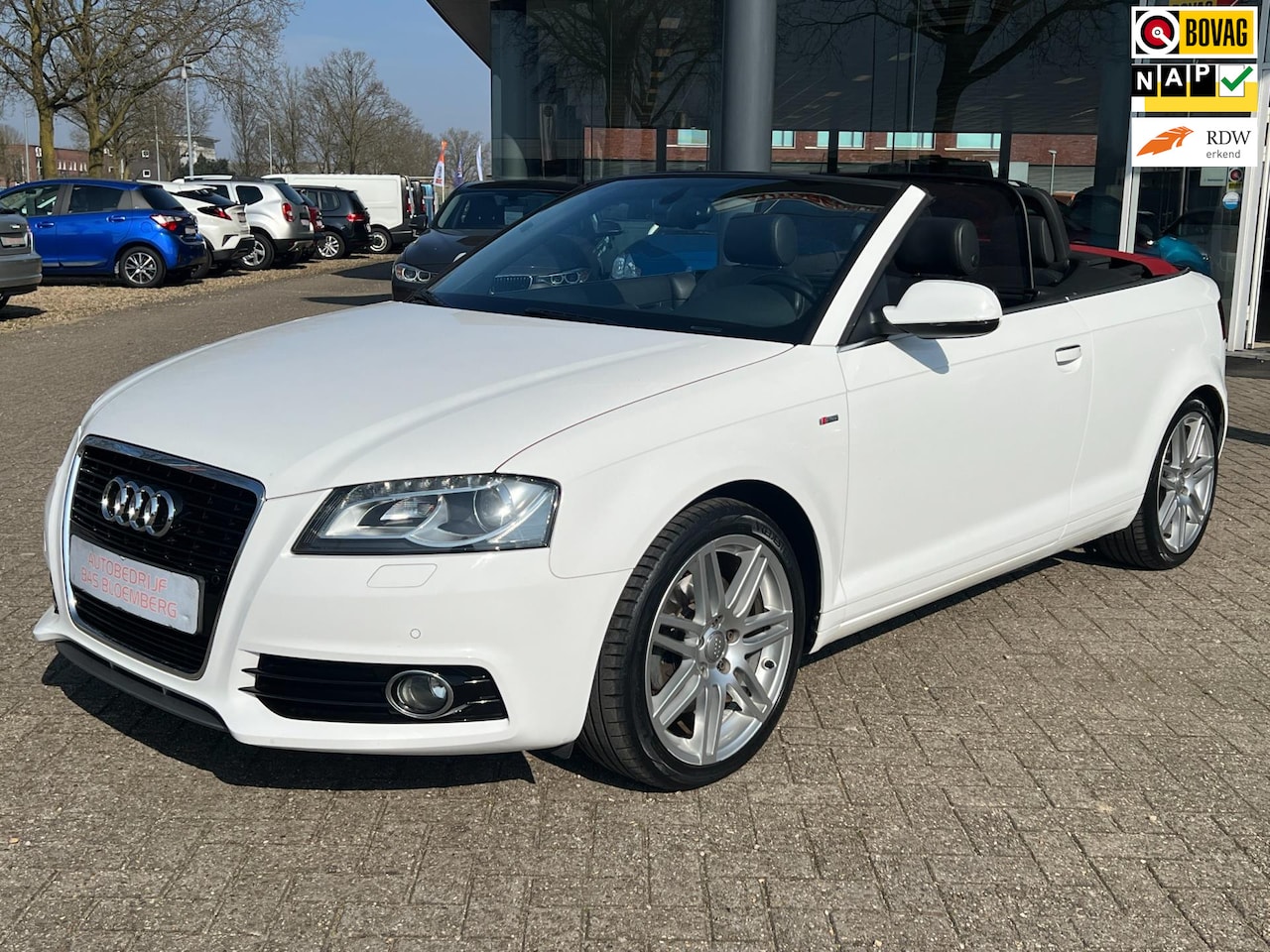 Audi A3 Cabriolet - 2.0 TFSI Ambition S-Line, S-tronic, Navi, Apple carplay,Leer - AutoWereld.nl