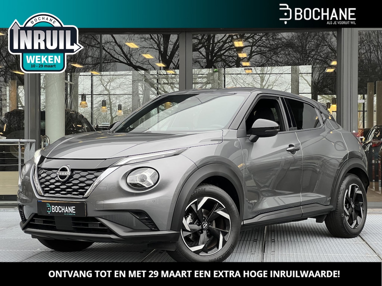 Nissan Juke - 1.6 Hybrid 143 N-Connecta Automaat | Cruise Control l | Apple carplay | Camera & Parkeerse - AutoWereld.nl