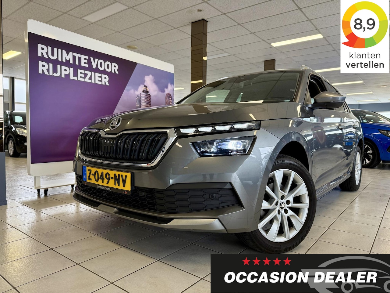 Skoda Kamiq - 1.5 TSI STYLE *CAM*18LM*KEYL*APP*LANE*LED* - AutoWereld.nl