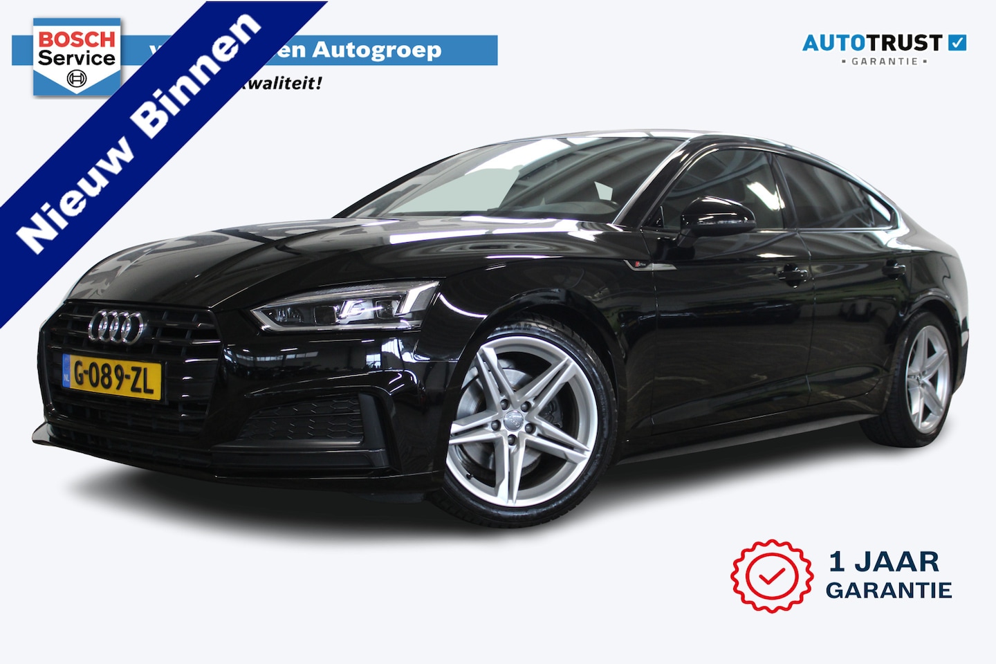 Audi A5 Sportback - 40 TFSI Sport S-line | Incl. 12 maanden garantie | Cruise control | Climate control | Stoe - AutoWereld.nl