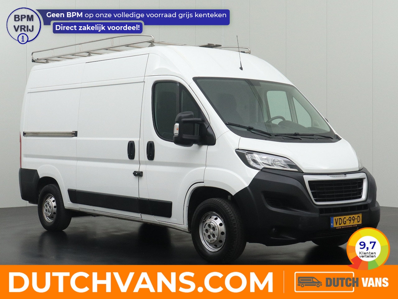 Peugeot Boxer - 2.2BlueHDi 140PK L2H2 Premium Imperiaal | Trekhaak | Navigatie | Airco | Cruise | 3-Persoo - AutoWereld.nl