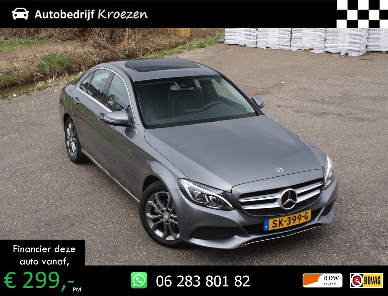 Mercedes-Benz C-klasse - 180 Business Solution | Schuifdak | Led | Camera | Stoel verwarming | - AutoWereld.nl