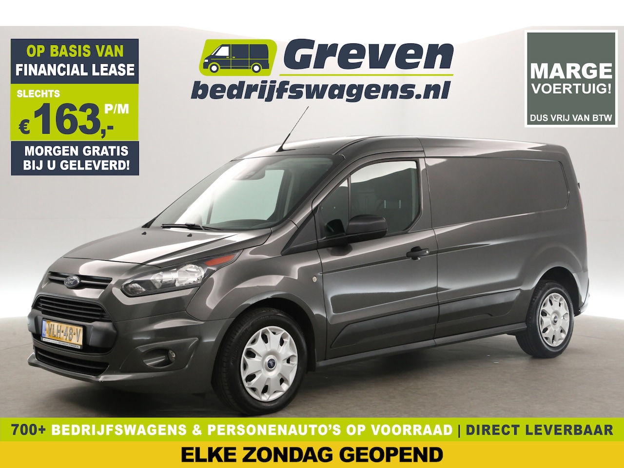 Ford Transit Connect - 1.5 TDCI L2H1 | MARGE! | 120PK Airco Cruise Camera Carplay Navi Trekhaak PDC Elektrpakket - AutoWereld.nl