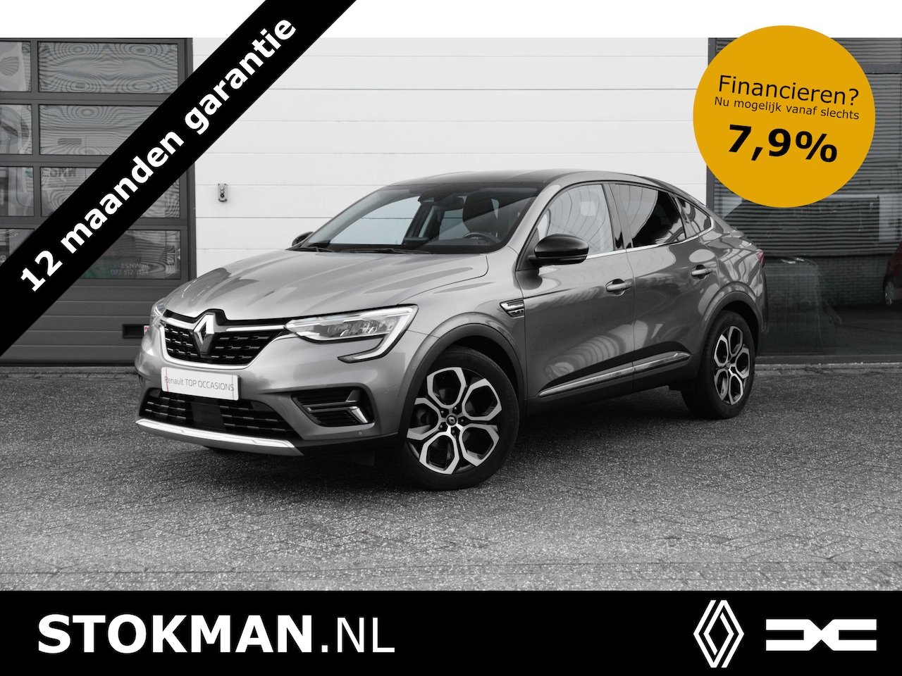 Renault Arkana - 1.6 E-Tech Hybrid 145 PK Intens | Dark metal dak | Camera achter | LM Velgen | Sensoren vo - AutoWereld.nl