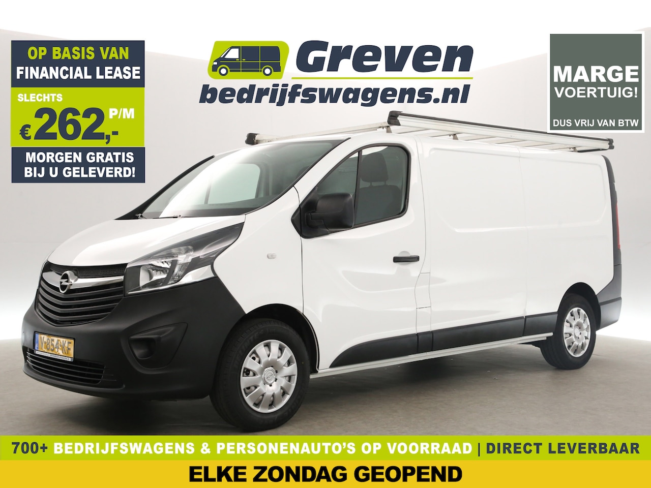 Opel Vivaro - 1.6 CDTI L2H1 | MARGE! | Airco Cruise LED Navigatie Trekhaak Imperiaal PDC - AutoWereld.nl