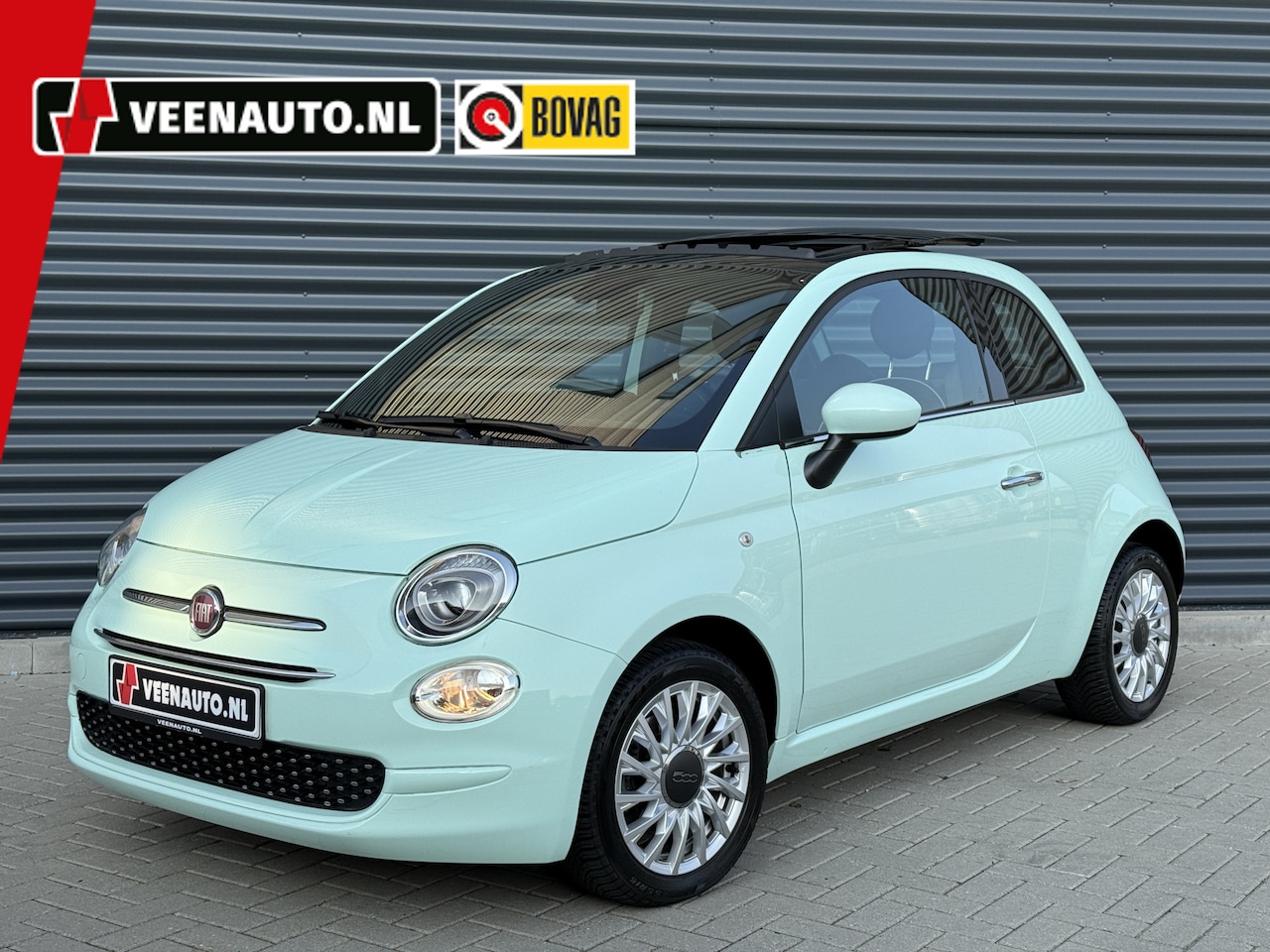 Fiat 500 - 1.2 Lounge Open dak/Apple - AutoWereld.nl