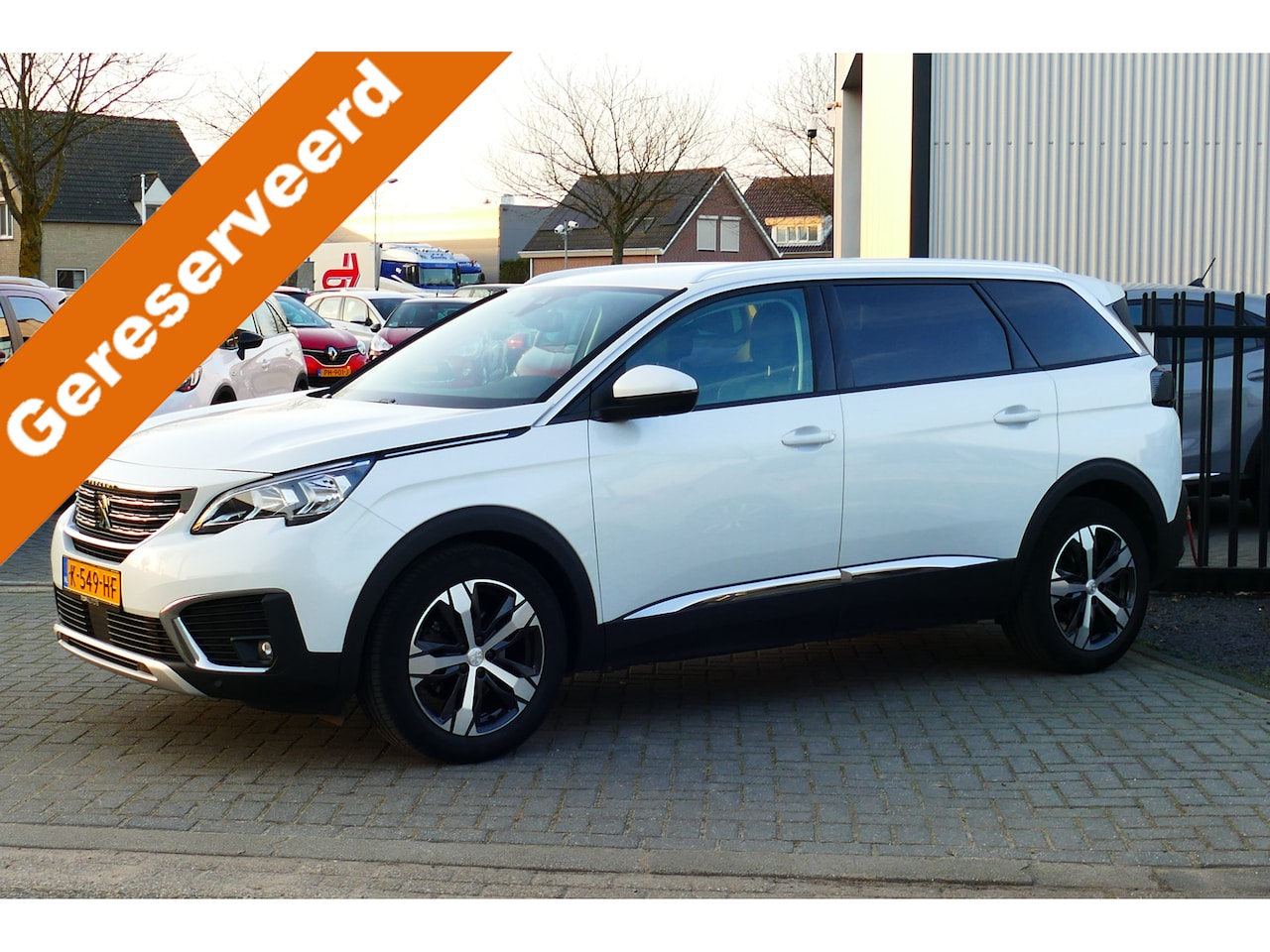 Peugeot 5008 - 1.2 130Pk Blue Lease Premium 7-Pers. Wit Parelmoer, Navi, Clima, Cruise, 18"LMV, - AutoWereld.nl