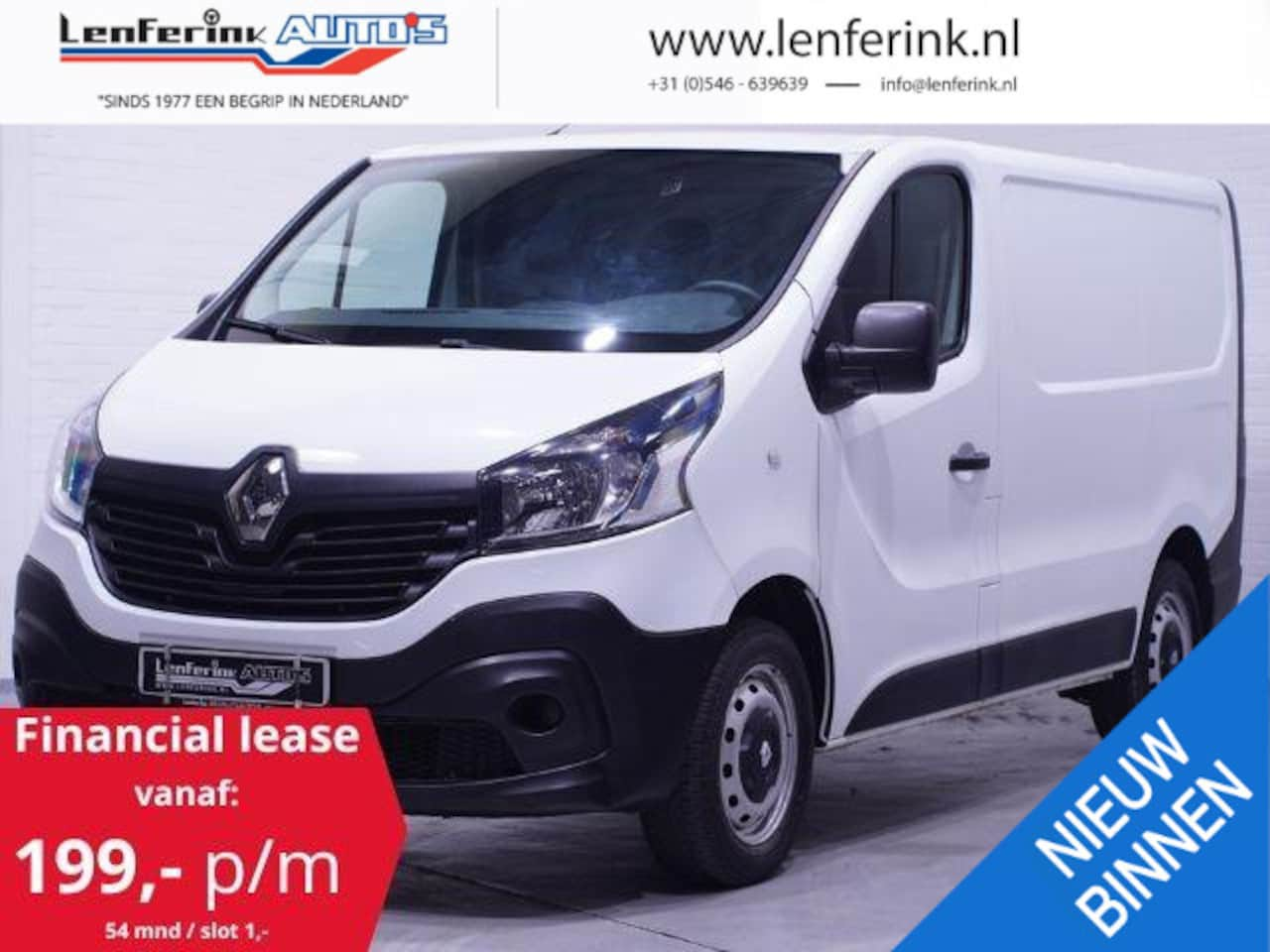 Renault Trafic - 1.6 DCi 95 pk L1H1 Airco, Keyless Entry Laadruimte Pakket, 3-Zits - AutoWereld.nl