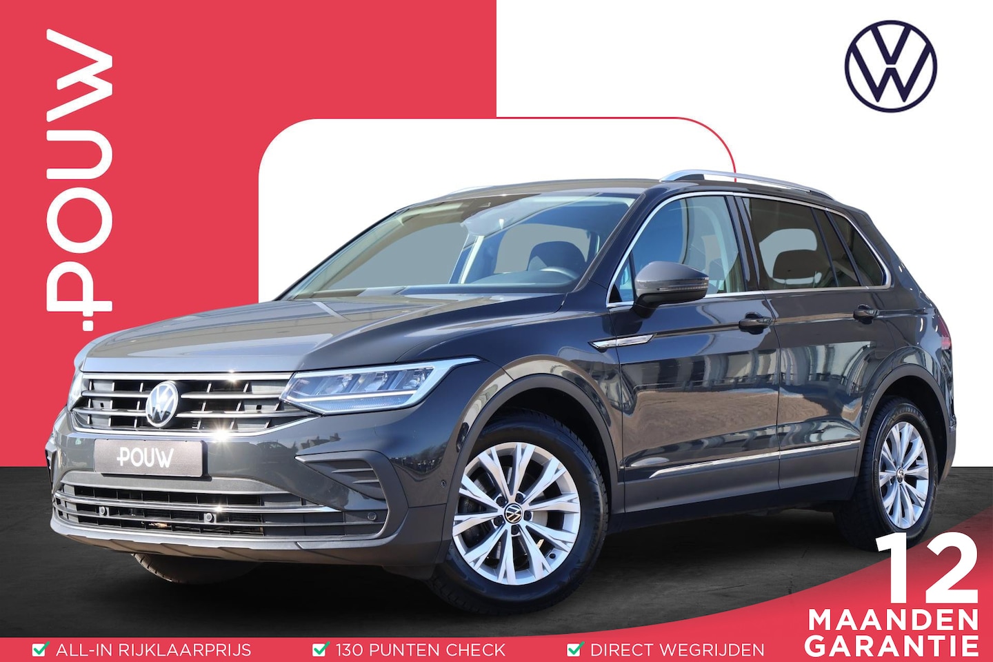 Volkswagen Tiguan - 1.5 TSI 130pk Life Business | Trekhaak | Apple Carplay/Android Auto | Navigatie | Achterui - AutoWereld.nl