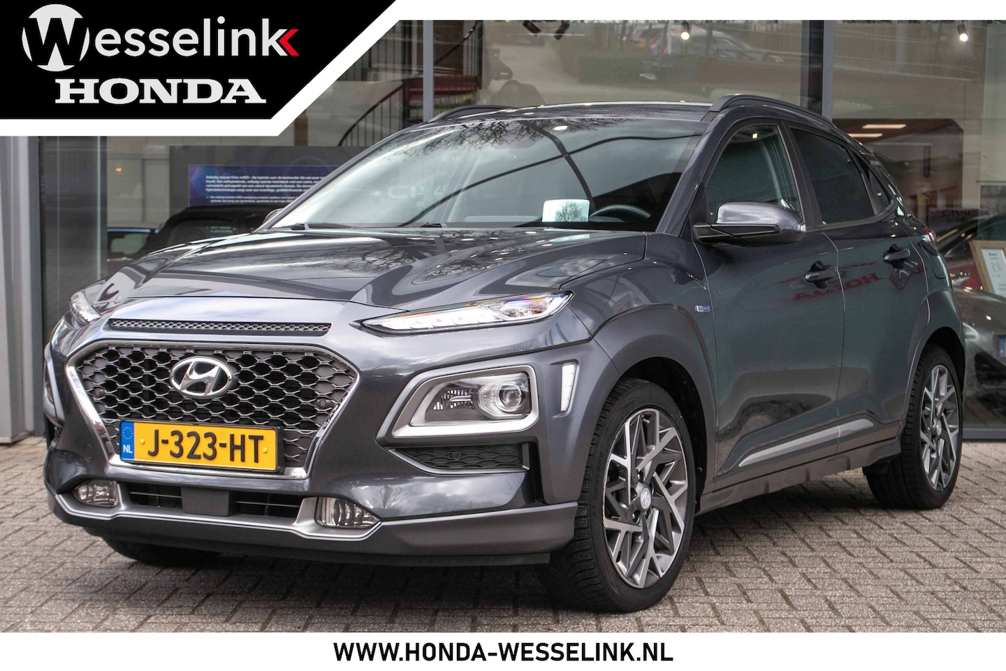 Hyundai Kona - 1.6 GDI HEV Premium - All-in rijklaarprijs | HUD | Stoelvent. | Navi - AutoWereld.nl