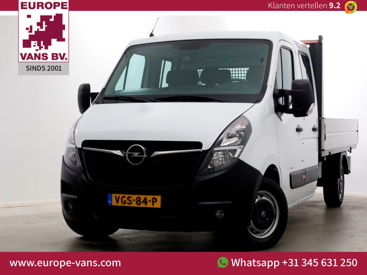 Opel Movano - 2.3 Turbo 150pk L3H1 D.C. Open Laadbak 08-2020 - AutoWereld.nl