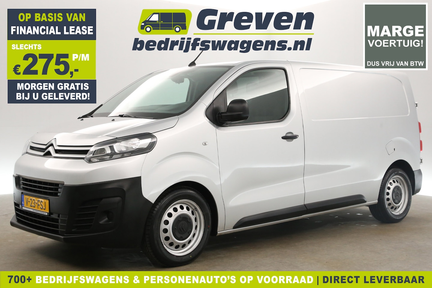 Citroën Jumpy - 1.6 BlueHDI L2H1 | MARGE! | Airco Cruise Carplay Navigatie Parkeersensoren Elektrpakket - AutoWereld.nl