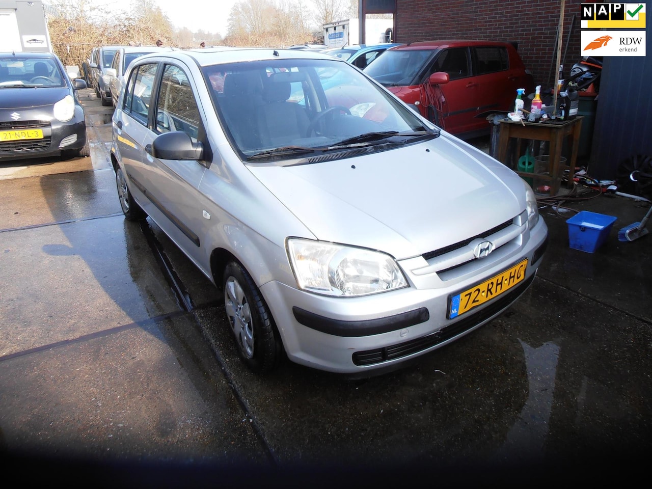 Hyundai Getz - 1.1i Active Sky st bekr 5 drs airco elek pak nap apk - AutoWereld.nl