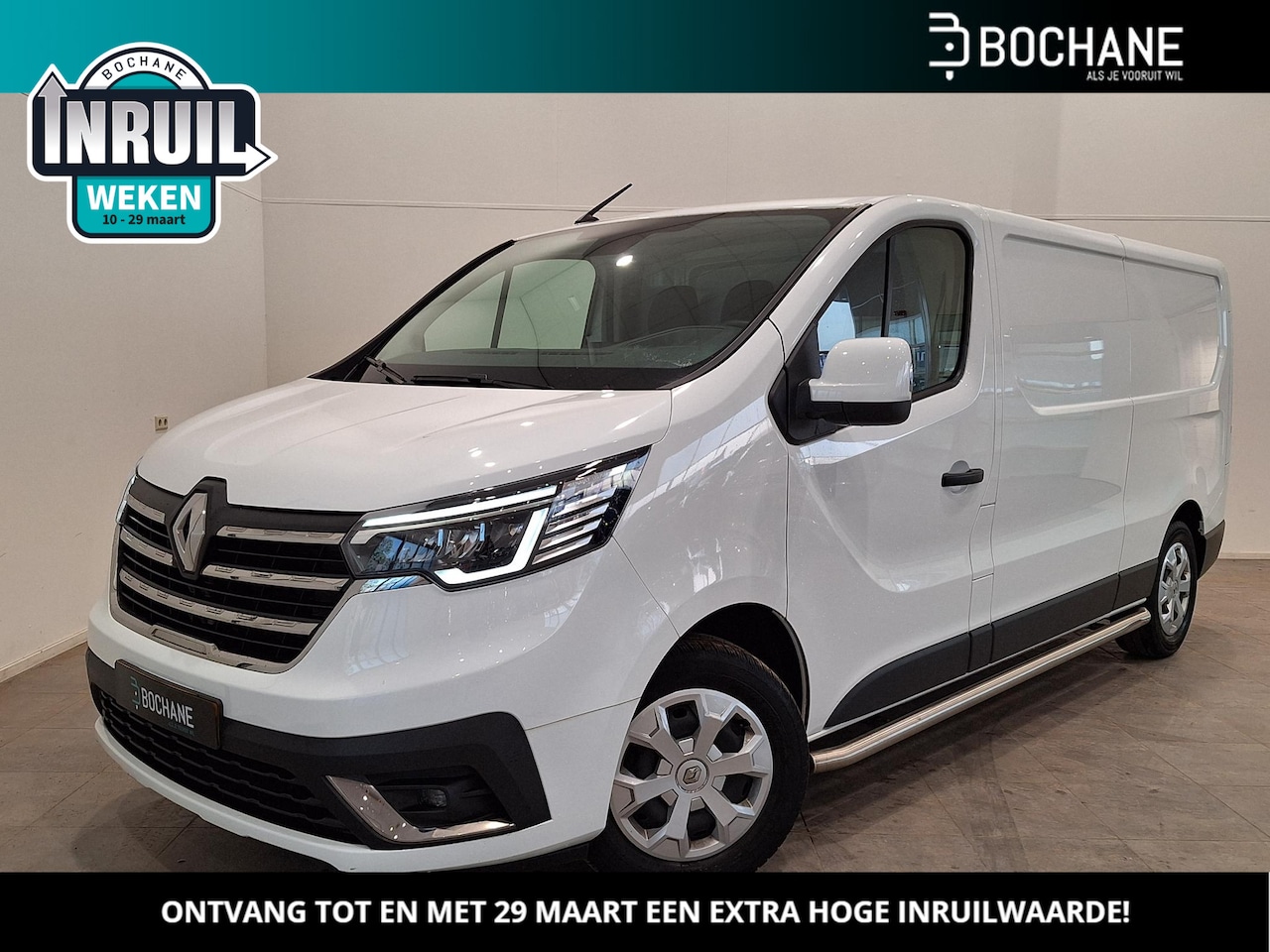 Renault Trafic - 2.0 dCi 130 T30 L2H1 Work Edition | Sidebars | Trekhaak | Bedrijfswagenrinrichting - AutoWereld.nl