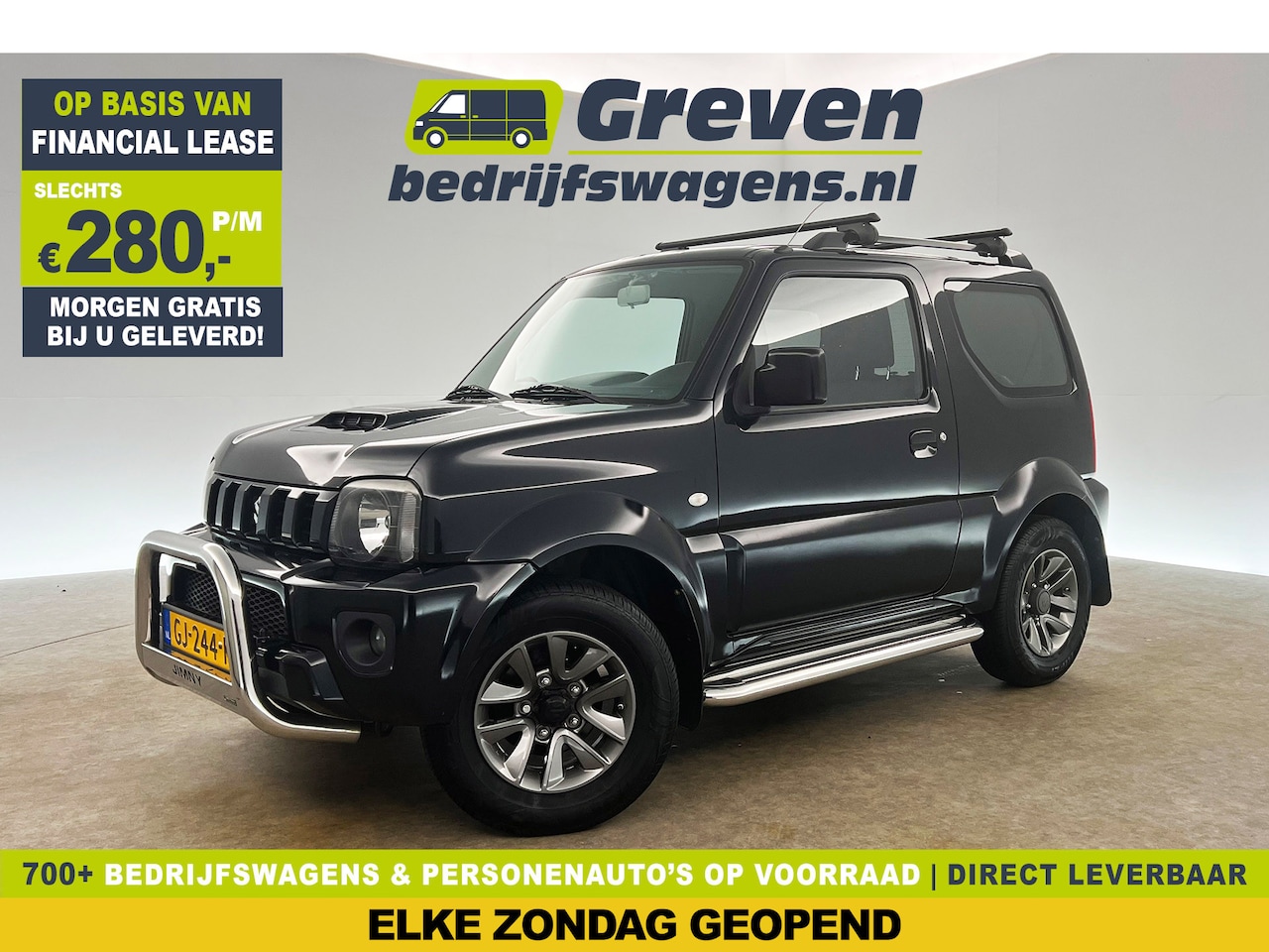 Suzuki Jimny - 1.3 Exclusive 4x4 AWD Airco Stoelverw. Trekhaak Elektrpakket 15"LMV - AutoWereld.nl