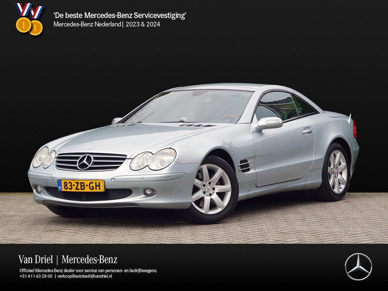 Mercedes-Benz SL-klasse Cabrio - SL 500 V8 | 100% Dealeronderhouden | Leder Exclusief - AutoWereld.nl