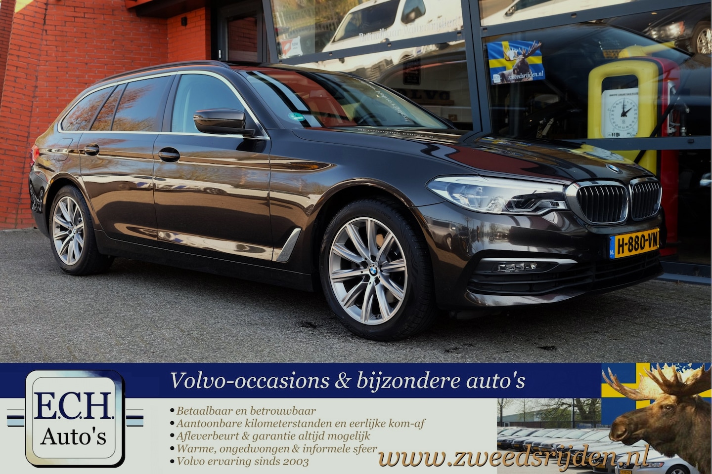 BMW 5-serie Touring - 520d Aut. High Executive, Comfortstoelen + massage, Panoramadak, Trekhaak - AutoWereld.nl