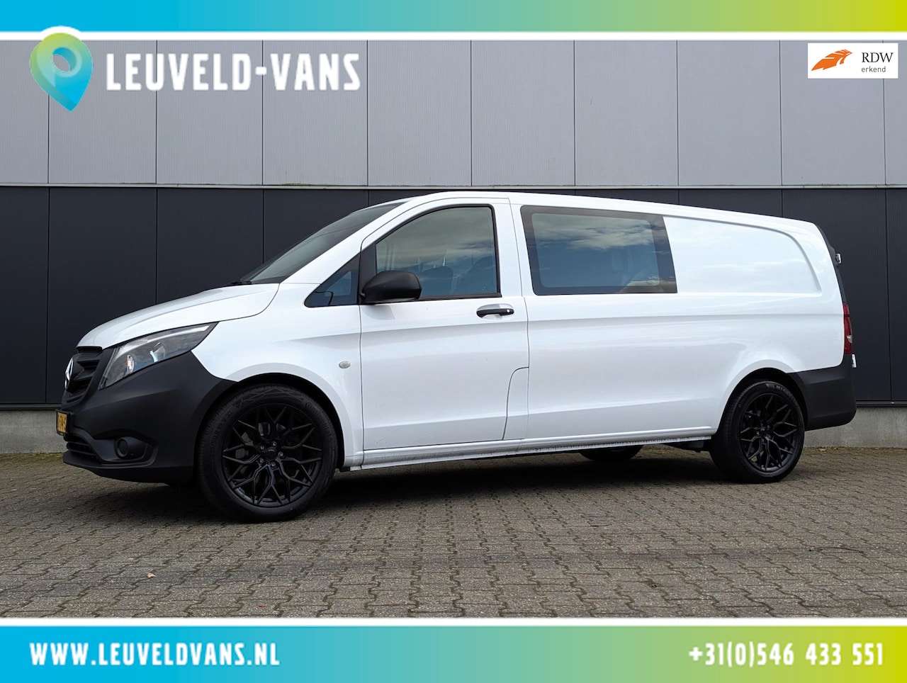 Mercedes-Benz Vito - 114 CDI 140PK AUTOMAAT DUBBELE CABINE CRUISE CLIMATE LANG - AutoWereld.nl