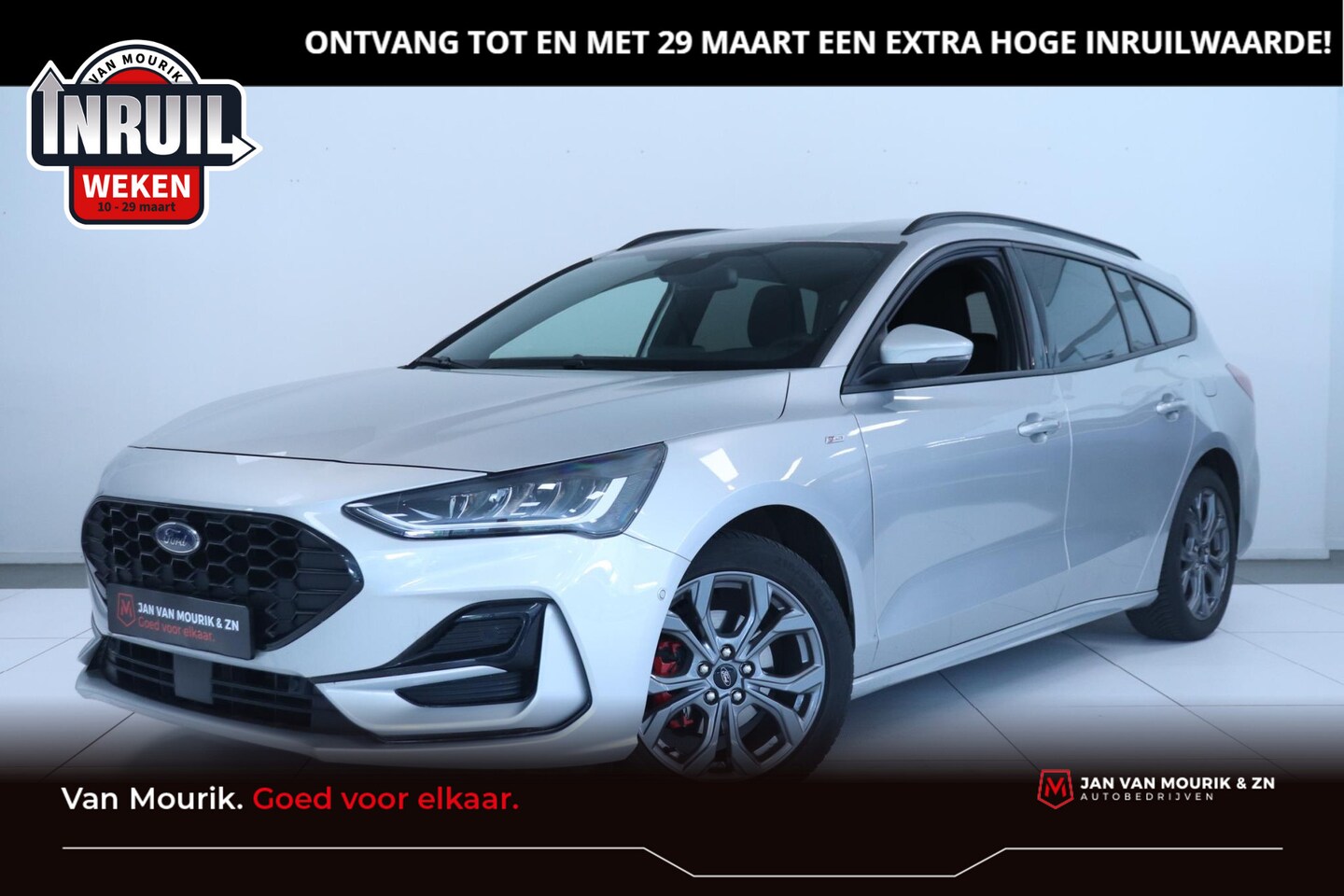 Ford Focus Wagon - 1.0 EcoBoost 125 Hybrid ST Line X | Navigatie | Achteruitrijcamera | Pack Winter | - AutoWereld.nl