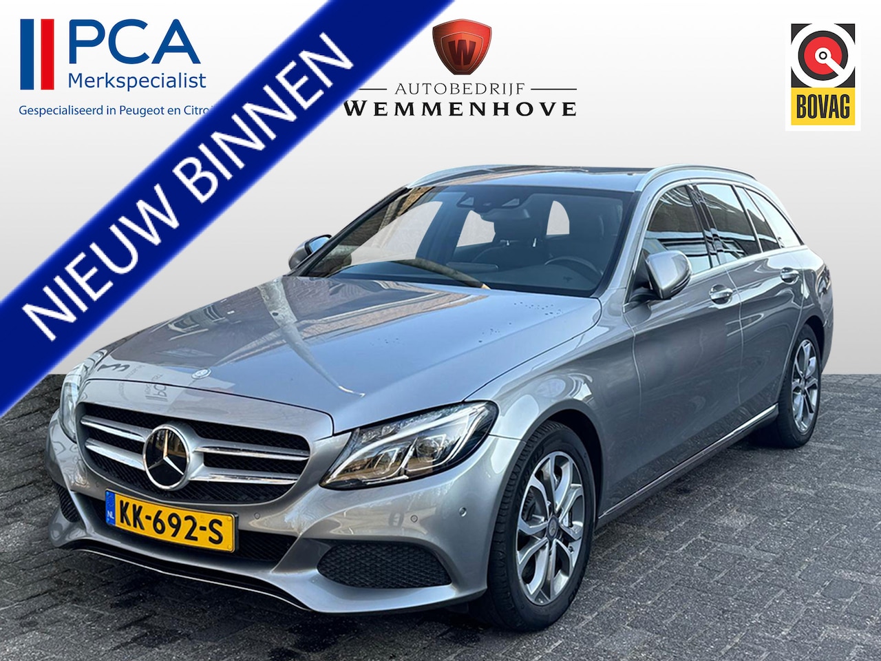 Mercedes-Benz C-klasse Estate - 350 e Lease Edition Plus 98000KM/Airco-Ecc/Alu wielen/leer/Sport pakket - AutoWereld.nl