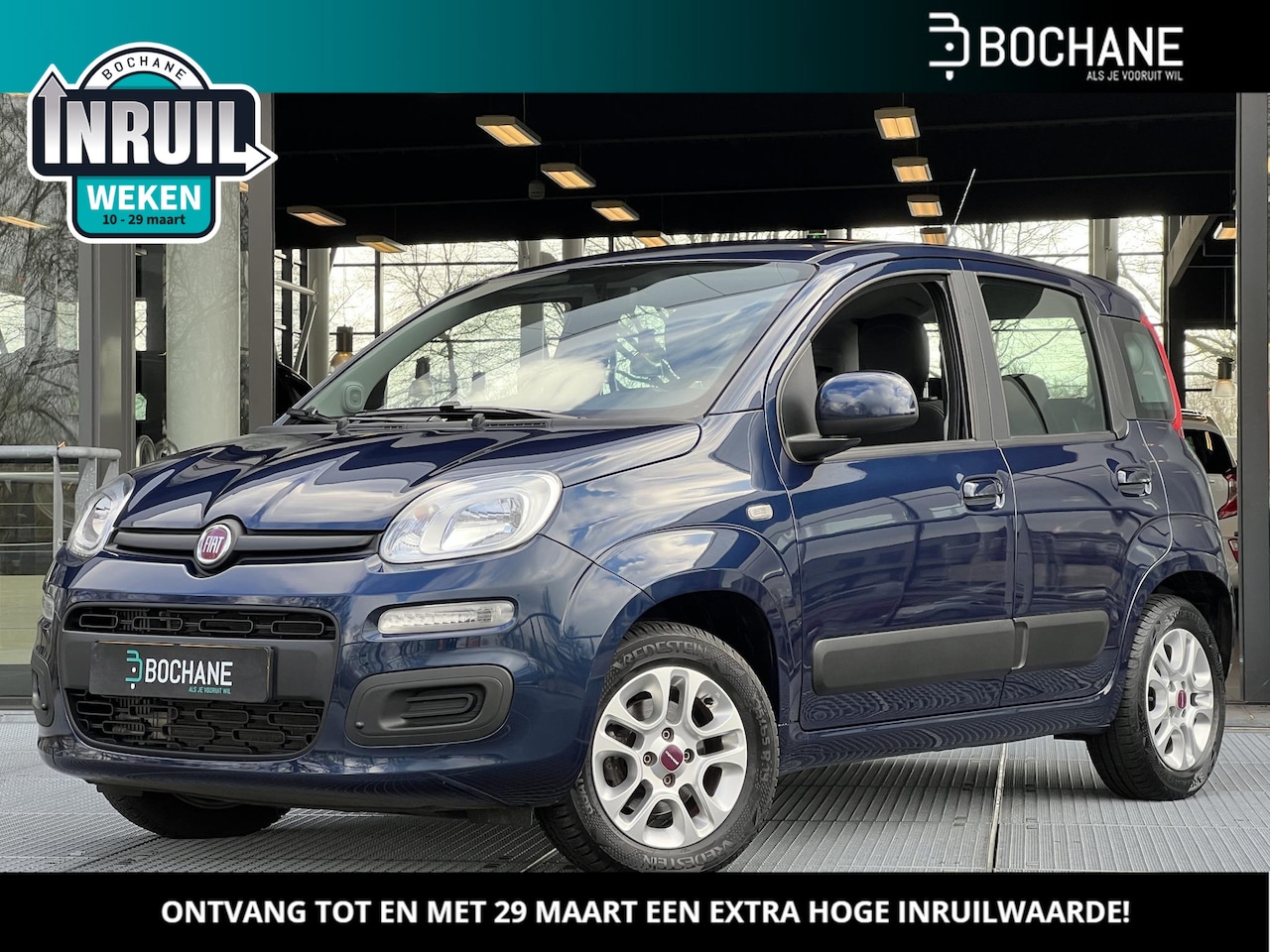 Fiat Panda - 0.9 TwinAir Lounge Automaat | Trekhaak | Airconditioning | Bluetooth - AutoWereld.nl