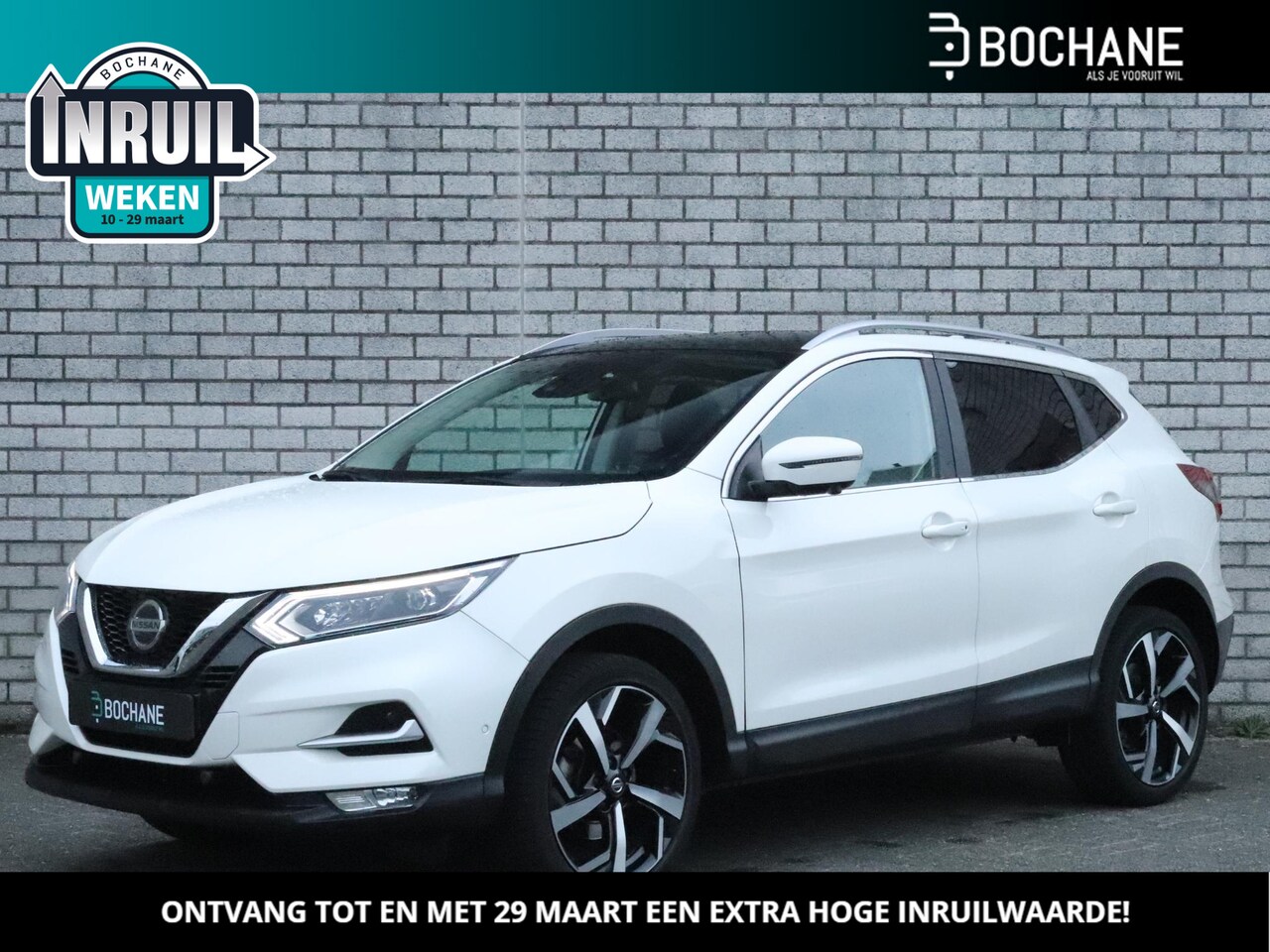 Nissan Qashqai - 1.2 DIG-T 115 Tekna | Panoramadak | 360° Camera | Stoelverwarming | Navigatie | - AutoWereld.nl