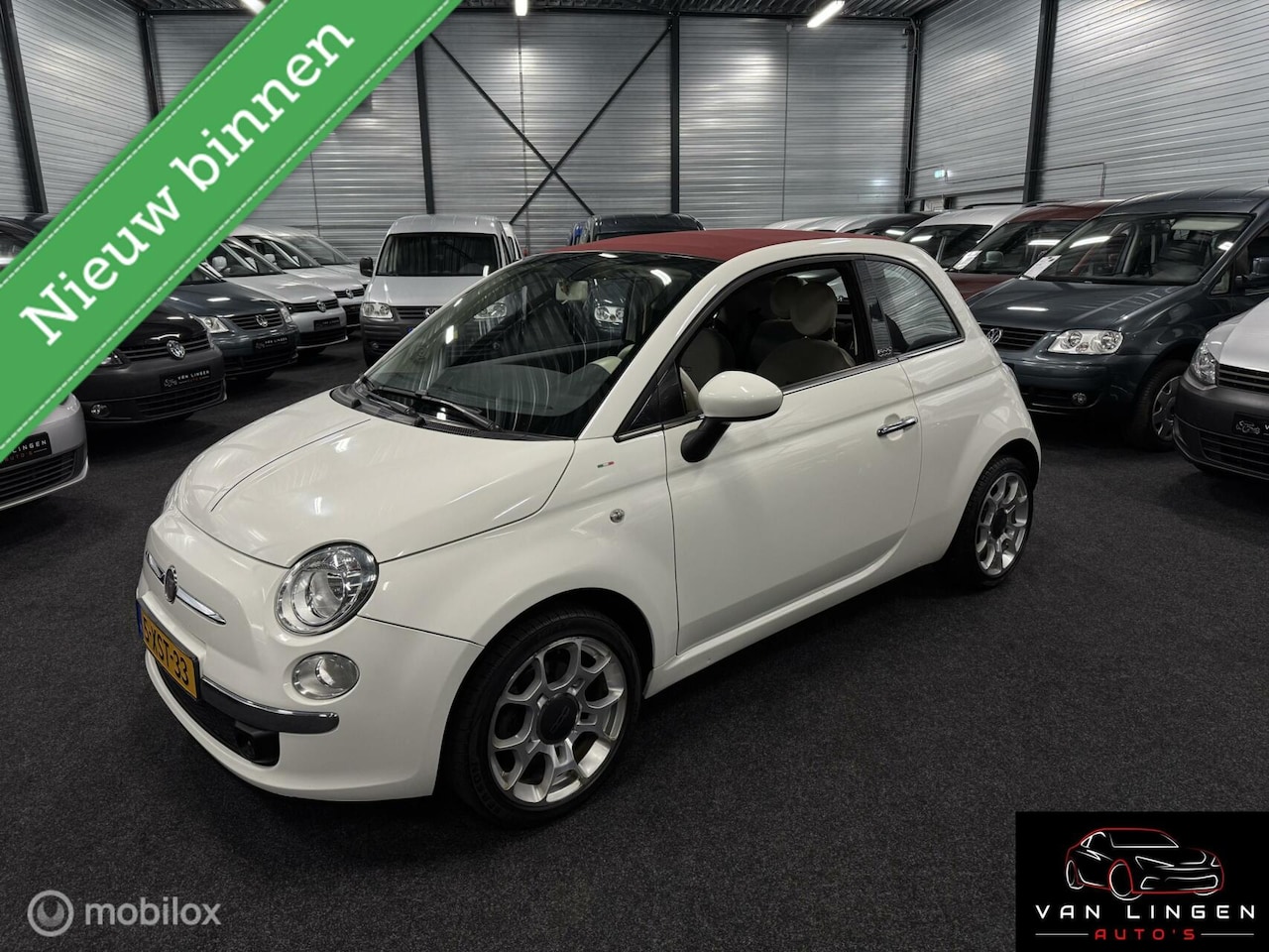 Fiat 500 C - 0.9 TwinAir Cabrio Super netjes! Airco|Pdc|Sport - AutoWereld.nl