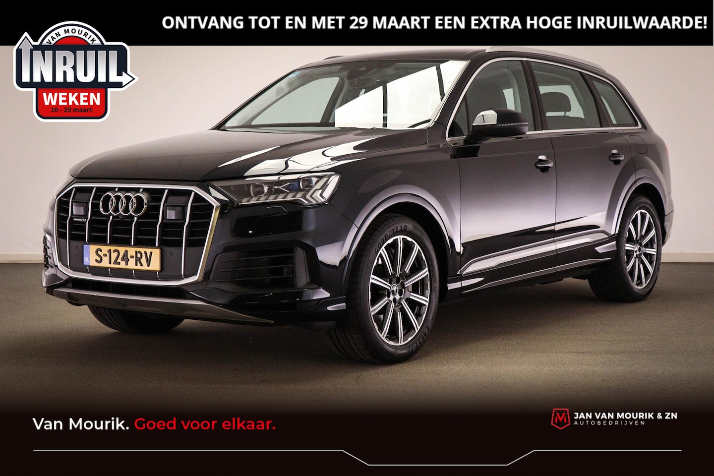 Audi Q7 - 55 TFSI e quattro Pro Line Advanced | LASER LED | HEAD UP | SOFTCLOSE | STUURVERWARMING | - AutoWereld.nl