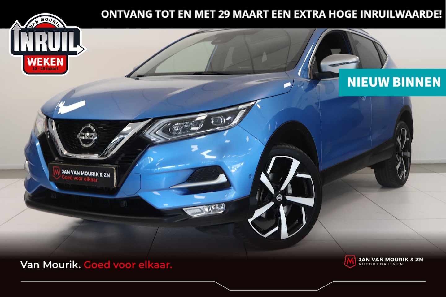 Nissan Qashqai - 1.3 DIG-T Tekna + | Leer | 360° Camera | Adaptieve cruisecontrol | BOSE audio | Panoramada - AutoWereld.nl