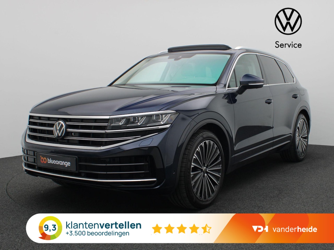 Volkswagen Touareg - 3.0 TSi eHybrid 4MOTION Elegance 381PK DSG matrix led, trekhaak, 360gr. camera, nachtzicht - AutoWereld.nl