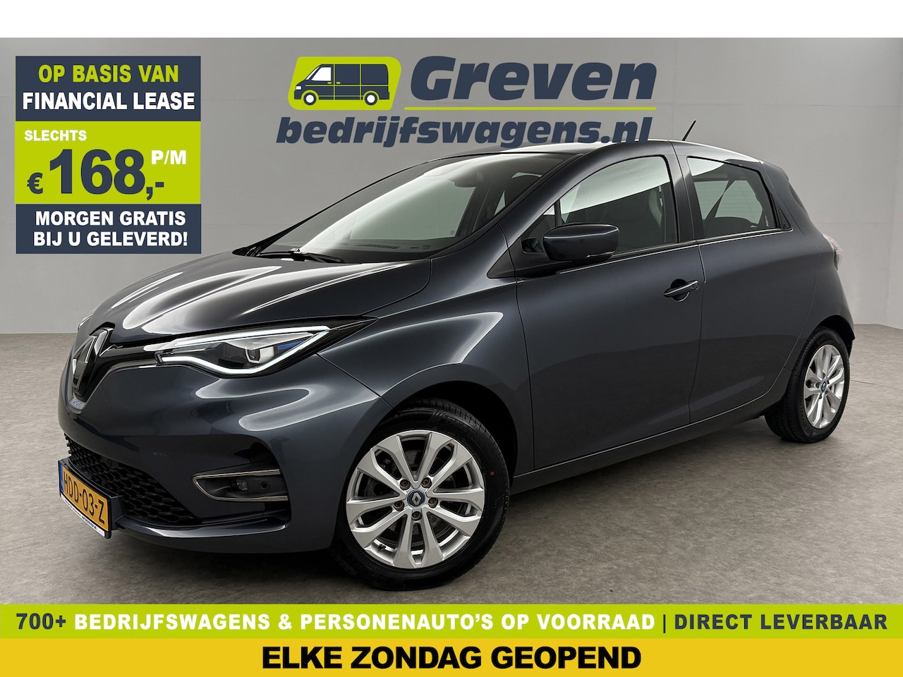 Renault Zoe - R135 Zen 52 kWh Huur Accu 136PK Elektrisch 136PK Airco Cruise Camera Carplay LED 16"LMV Vi - AutoWereld.nl