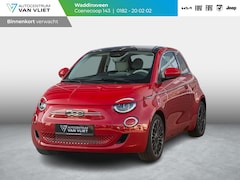 Fiat 500e - La Prima 42 kWh | Clima | Cruise | Leder | 17" | Priv Glass | Winter Pack | JBL Sound | BS